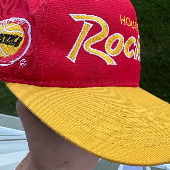 Vintage 90s NBA Sports Specialities Houston Rockets Script OSFA - Picture 2 of 7